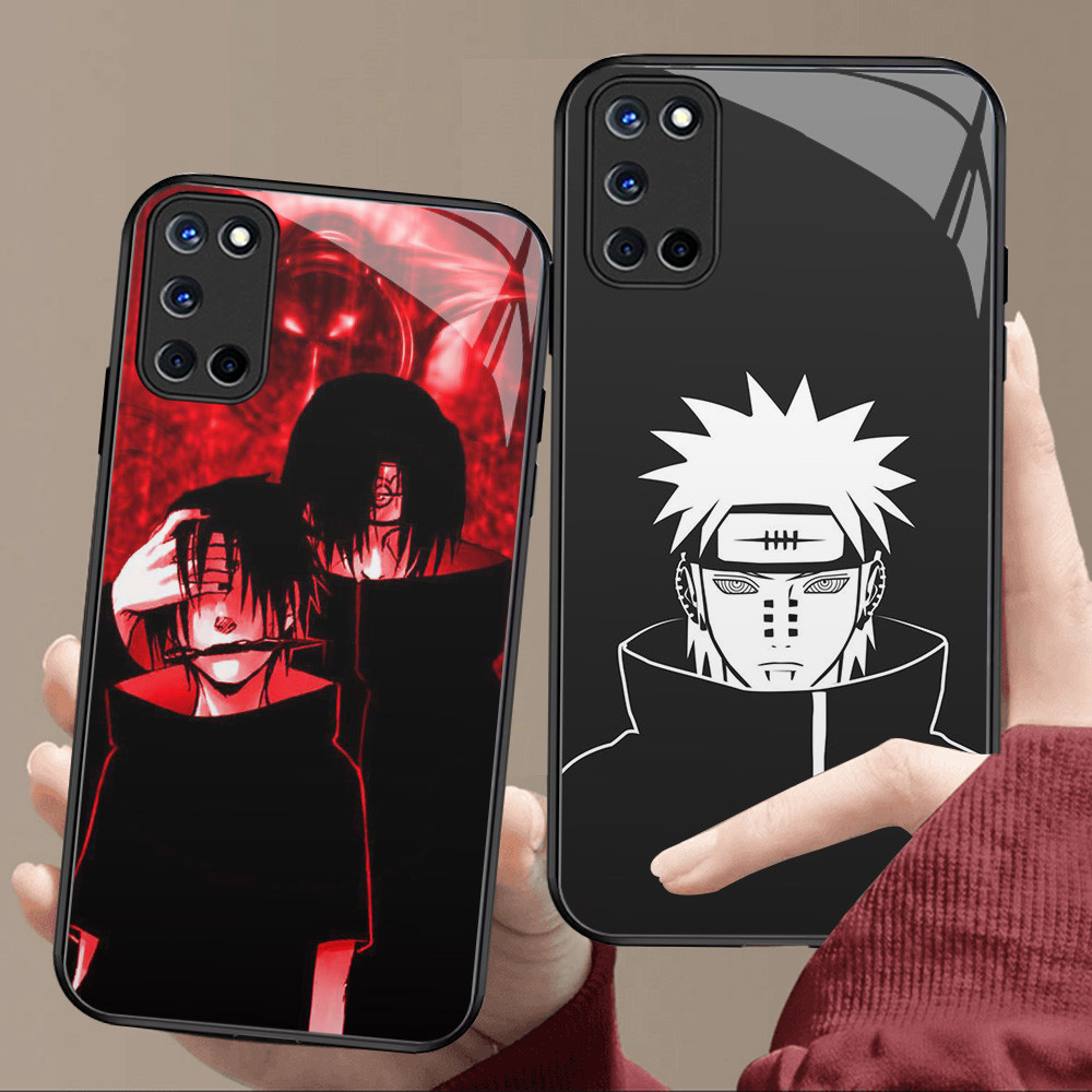 Kaca Mewah Casing untuk OPPO A54S A52 A94 A72 A16 A16S A74 A95 A92 Reno 5F 5 6 Lite J-42 Anime Narut