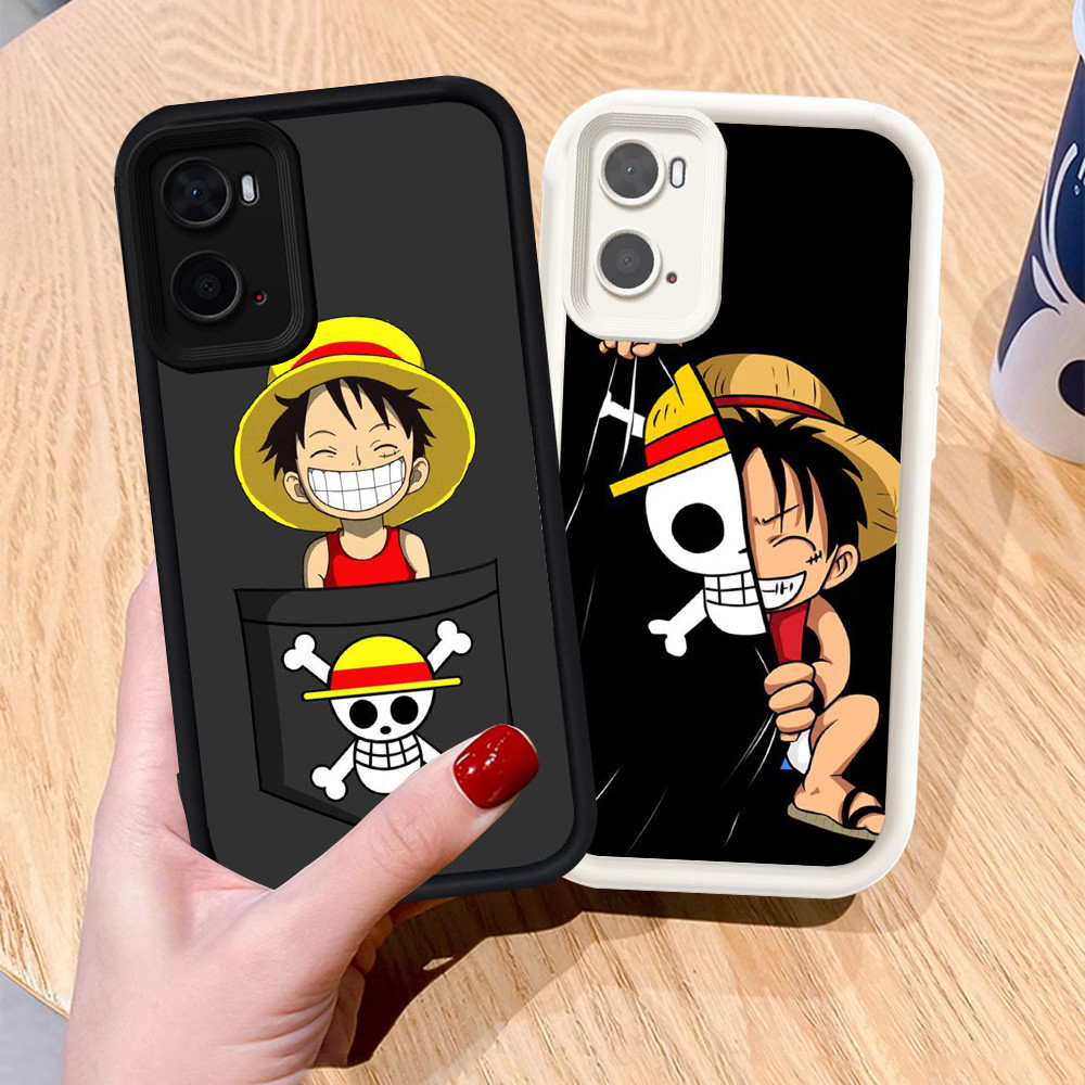 Casing untuk OPPO A57e A36 A57s A76 A57 Silikon Case H-71 One Piece Luffy