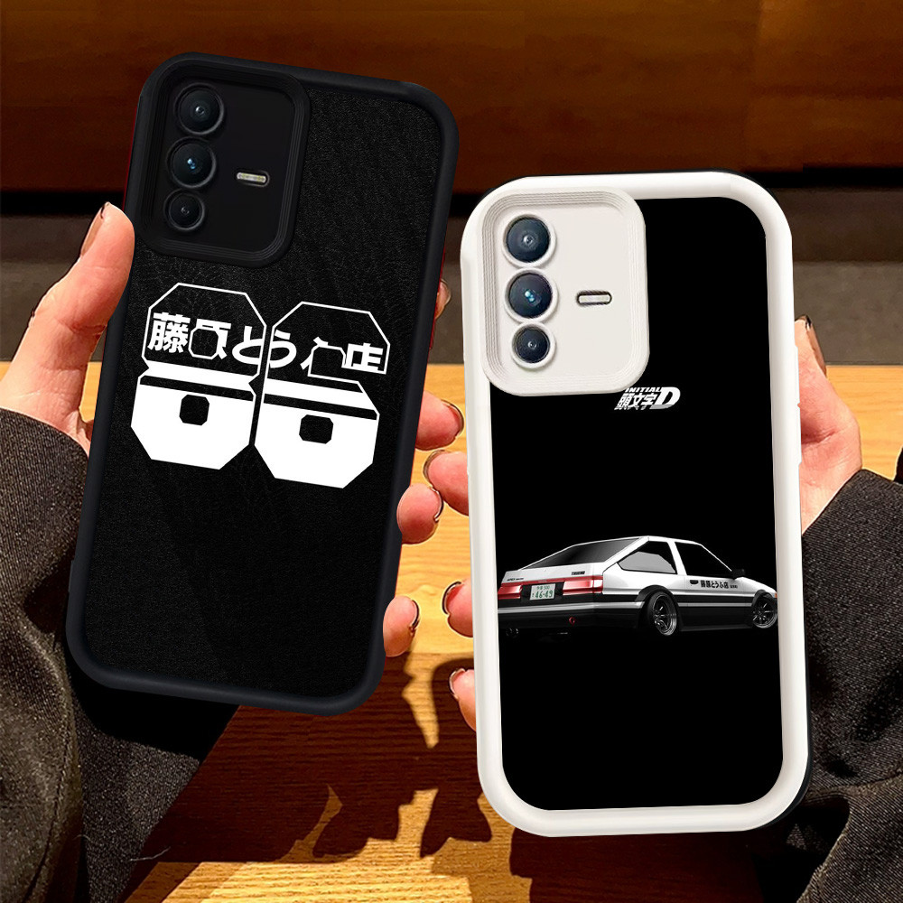 Casing untuk VIVO Y75 V23E Y200 V23 5G V19 Neo V17 Silikon Case H-43 INITIAL D AE86
