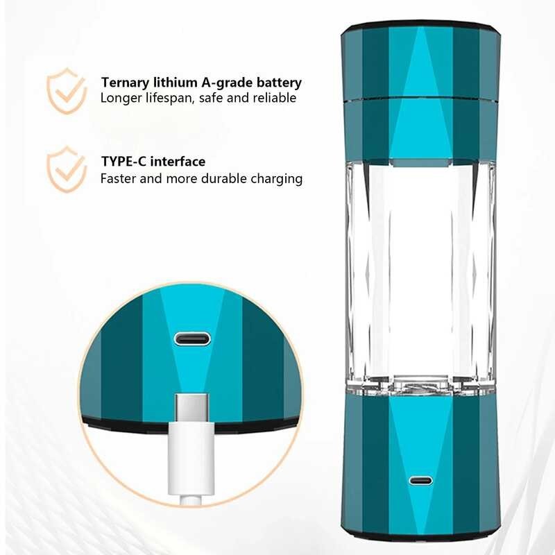 10000PPB Intelligent Hydrogen Rich Water Mug - generator Elektrolysis Botol air hidrogen