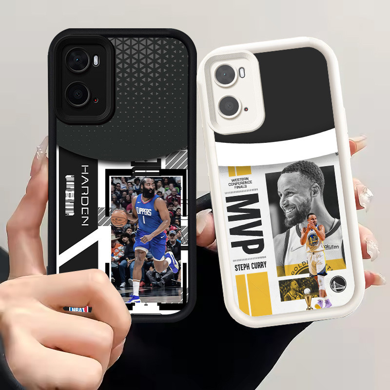 Casing untuk Realme C33 OPPO A96 A77 A77s 9i Silikon Case H-80 Basketball star