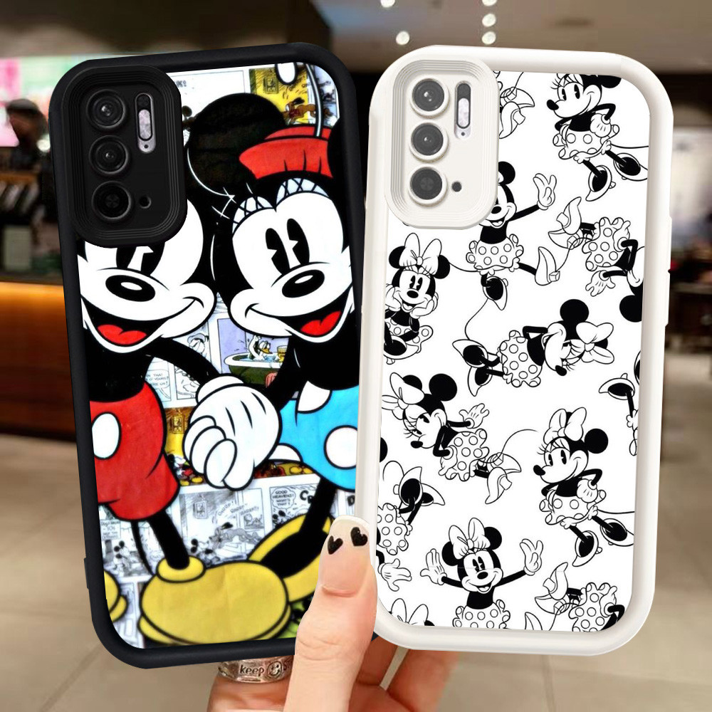 Z-19 Mickey Mouse Putih Hitam Casing untuk Xiaomi Redmi Note 10T 10 10S Pro Max 5G Case