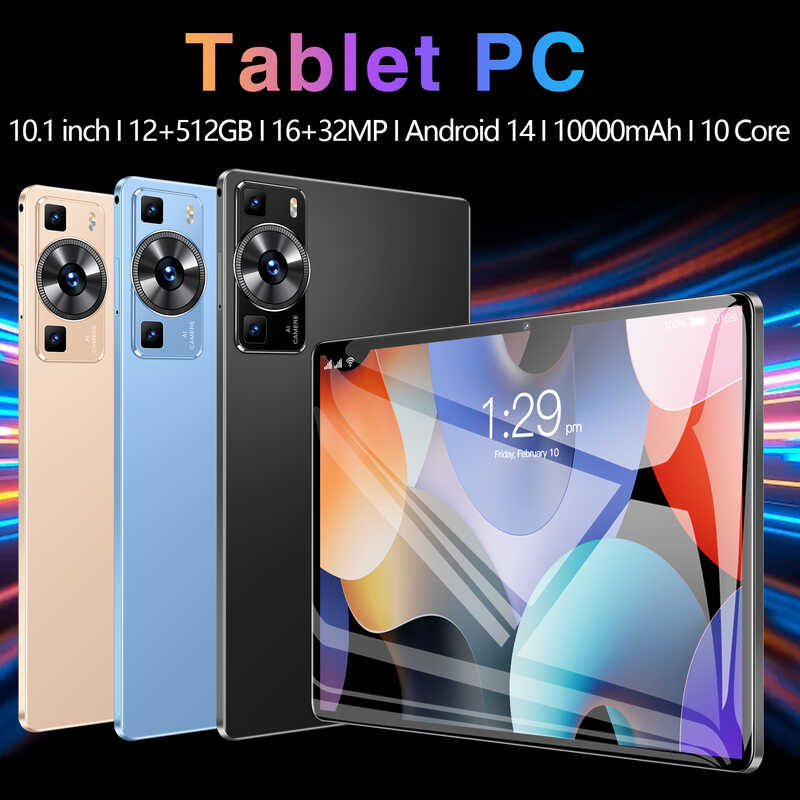 Tablet PC P60 Pro, version Global, 2024 Original, Snapdragon 888, Android 13, Tarjeta SIM Dual,