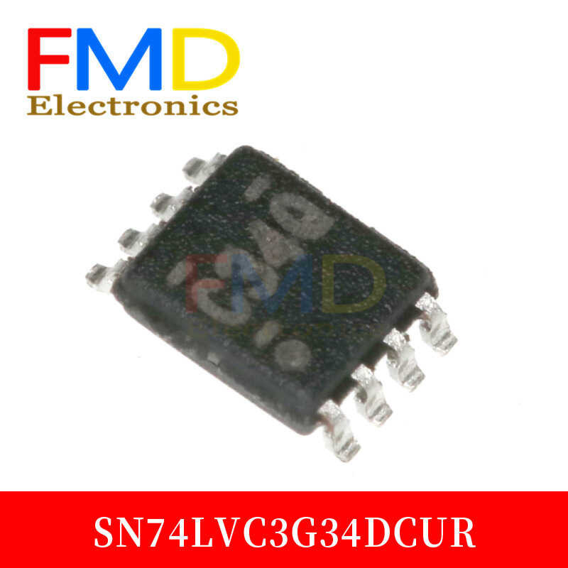Agen baru 5PCS/LOT SN74C3G34DCUR encapsulasi VSSOP8 layar sutra spot chip transceiver C34