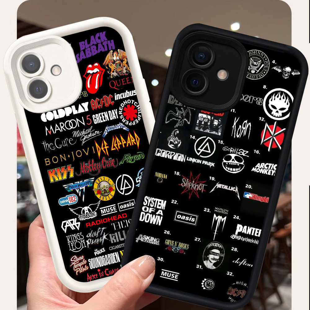 Casing untuk Samsung Galaxy A04 A06 A04E M04 F04 A05 Silikon Case H-94 Rock Band