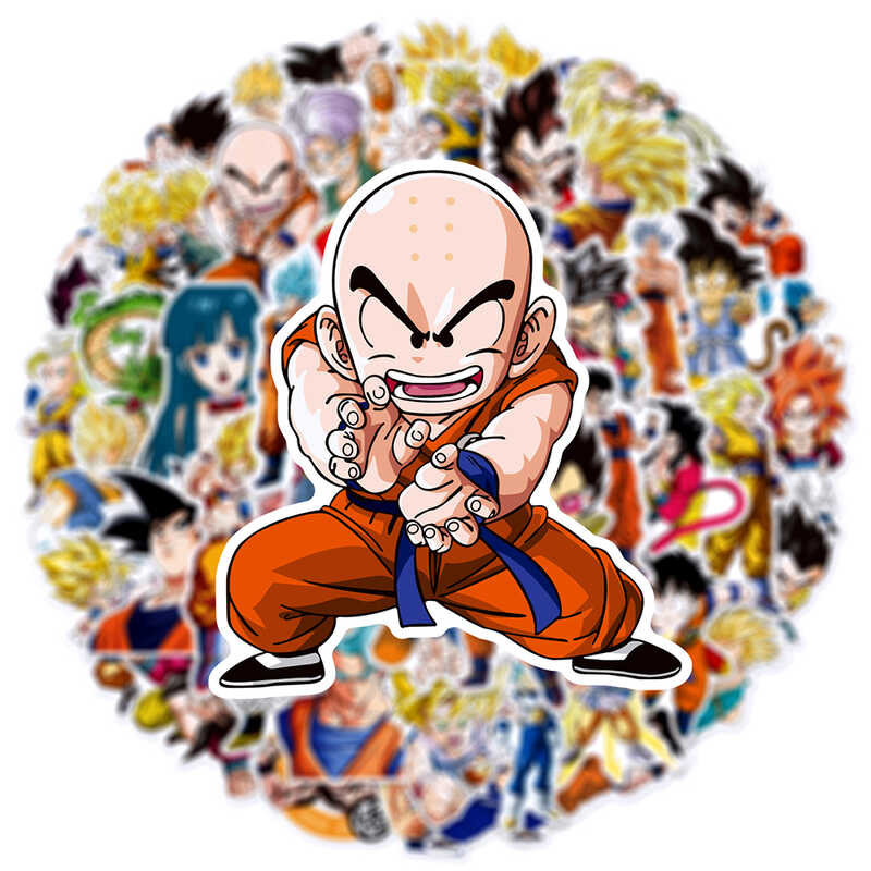 

￥ 10/30/50Pcs Jepang Classic Anime Dragon Ball Stickers Anak Decals Mainan DIY Laptop Air Botol T