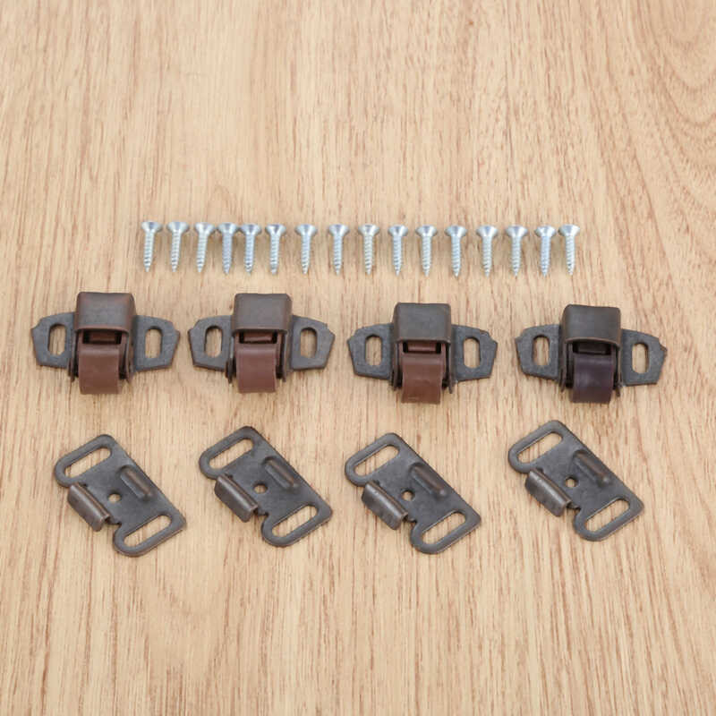 ￥ 4 Sets Cabinet Door Stopper Spring Touch Latch Ball Roller Catches Wardrobe Stoppers Damper Buf