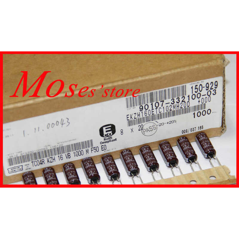 1000uf +/- 16v 20% 100% NCC Original New Capacitance Audio Electrolytic Capacitor Radial 8x20mm