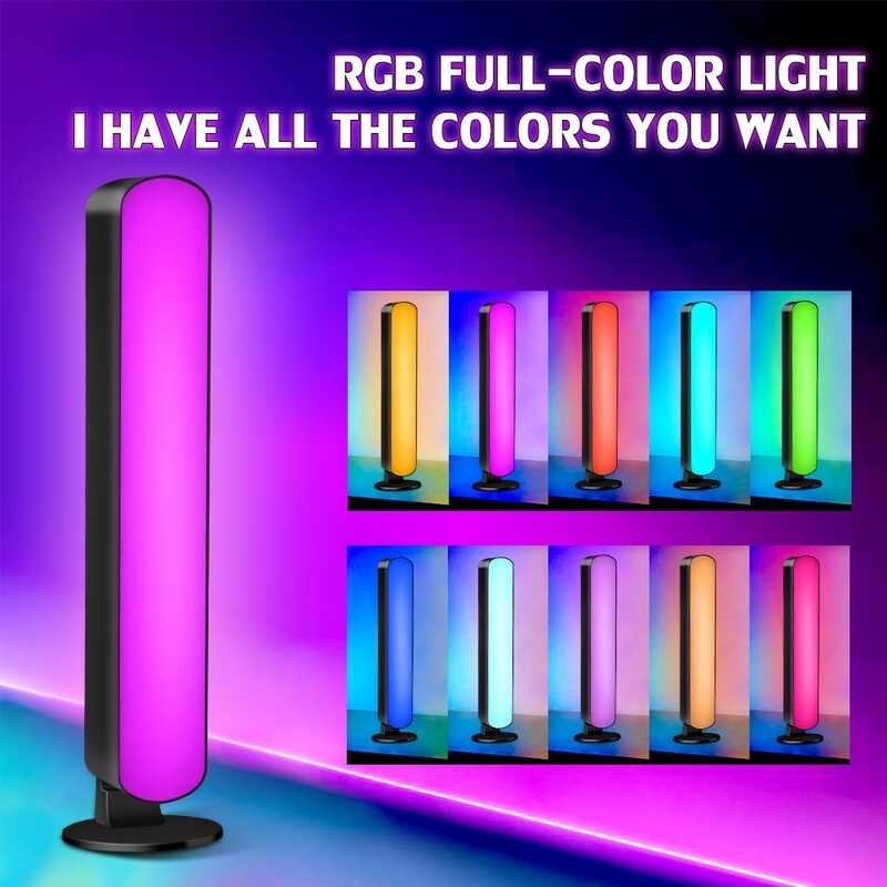 Music Sync LED Night Light Bars Atmosphere RGB Dengan Remote Control Untuk Gaming TV Bedroom De