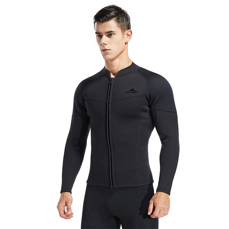

baju diving Shark Butter 3MM Sunscreen Panjang lengan Berenang Top Warm Split Diving Men's Adult Surfing Suit
