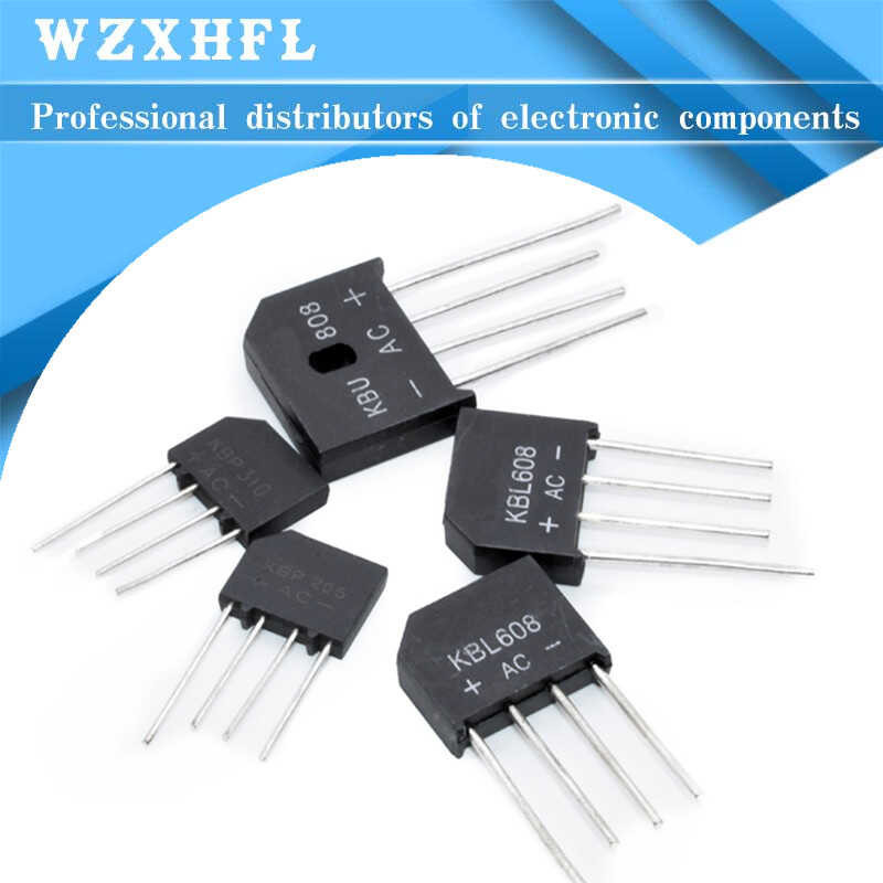 KBU608 5PCS KBU606 KBU808 KBU810 KBU1010 KBU1510 KBU2510 KBP406 KBP206 KBP210 KBU307 KBU310 KBU