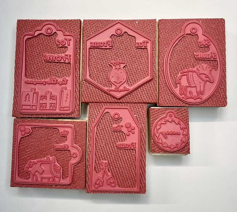 

Christmas Label A.B.C.D.E. Rubber Seal