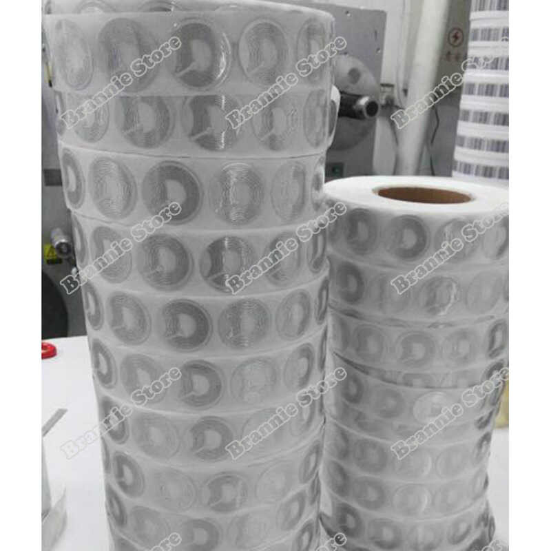 

R33MM Round 40000pcs/lot jelas transparent EAS soft paper label for anti-theft loss prevention