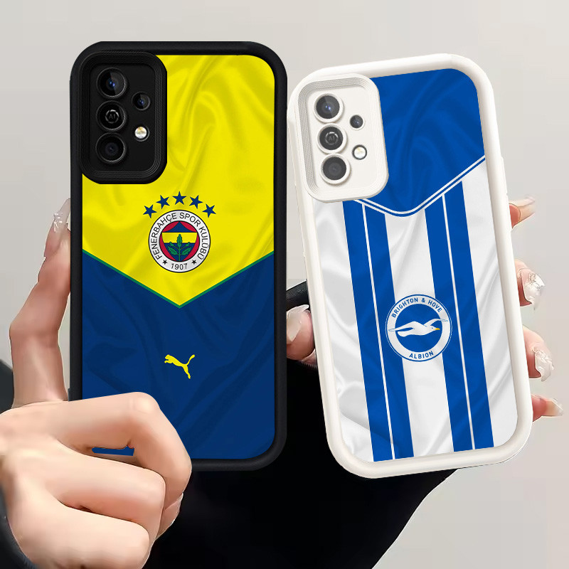 Casing untuk Samsung Galaxy A13 A33 A32 A23 5G Silikon Case H-73 tim sepak bola