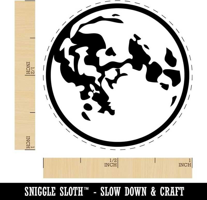

Moon A.B.C.D.E. Full Phase Rubber Stamp for Stamping Crafting Planners - 1 Inch Medium ing