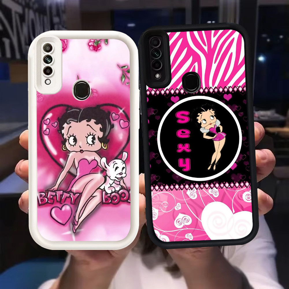 Z-11 betty boop Putih Hitam Casing untuk OPPO A31 Reno 3 A91 F15 2020 Case