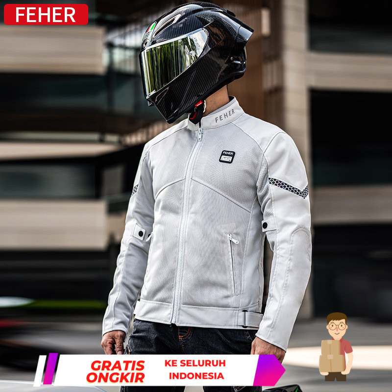 Jersey Cycling  Pakaian FEHER, jaringan musim panas motosikal bernafas, pakaian balap pria dan wanit