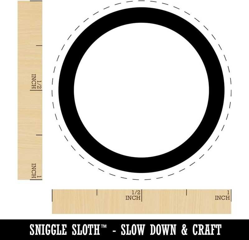 

Circle Oute A.B.C.D.E. Rubber Stamp for Stamping Crafting Planners - 1 Inch Medium ing