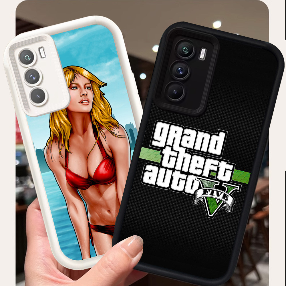 Casing untuk OPPO A54S A16s A55 A16 A74 A94 Silikon Case H-32 GTA 5 Game