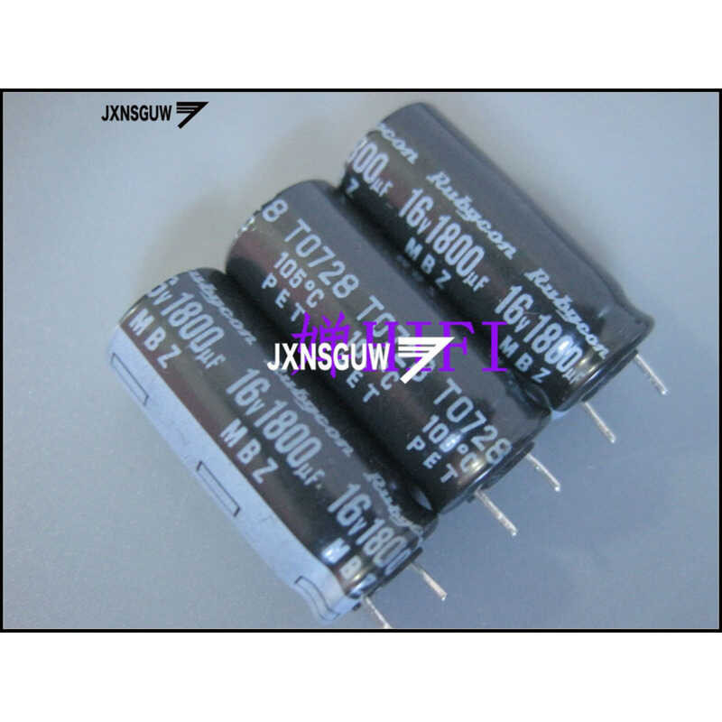 RUBYCON 20PCS MBZ NEW 16V1800UF 10X23MM Brown Aluminum electrolytic capacitors 1800uF/16v 105 d