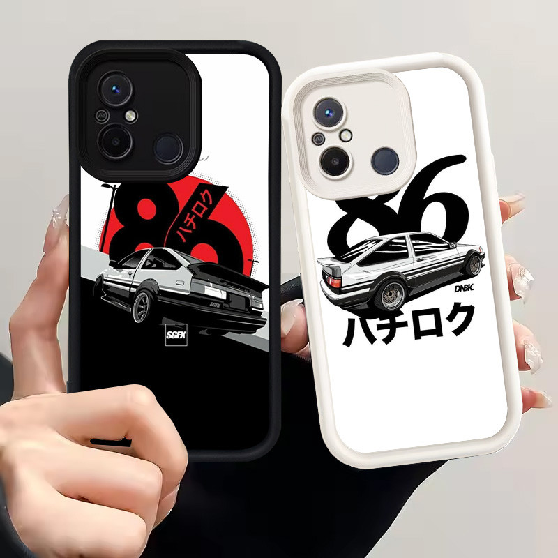 Casing untuk Xiaomi POCO C55 C31 Redmi 12C 9C 10C 11A Silikon Case H-43 INITIAL D AE86