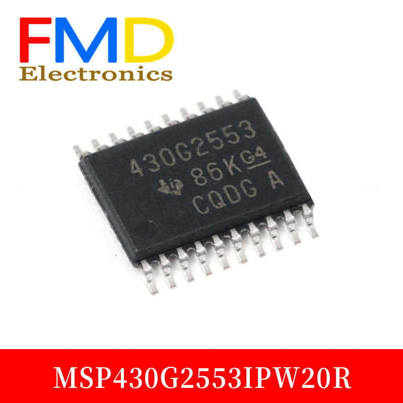 Agen baru 5PCS/LOT MSP430G2553IPW20R TSSOP - 20 16-bit microcontroller IC chip MCU 16bit