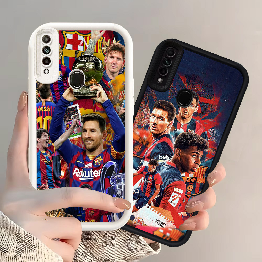 Z-13 Messi 10 Putih Hitam Casing untuk OPPO A31 Reno 3 A91 F15 2020 Case