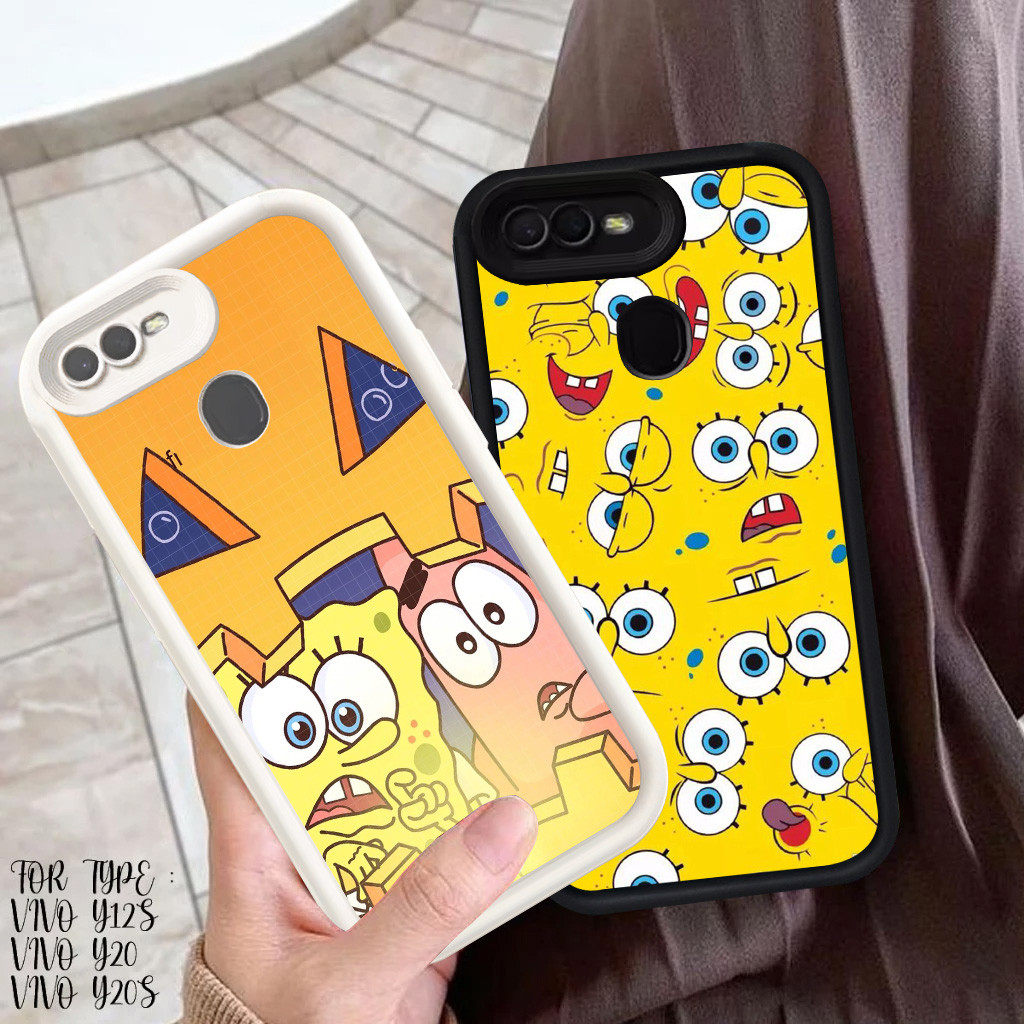 R-43 SpongeBob Case Lembut Casing untuk OPPO F7 A7 A12S A12 A5S F9 Pro Cover