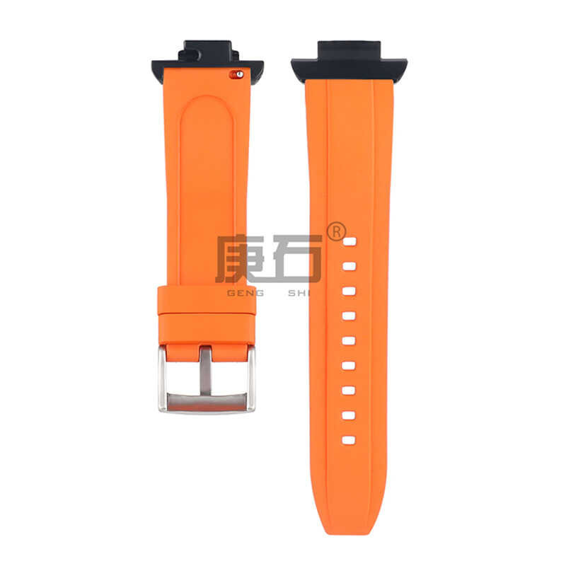 Rubber Watch Fluorine band Strap with Adapters Connector for GA-110 GA-100 GM-110 GA-140 GA-900