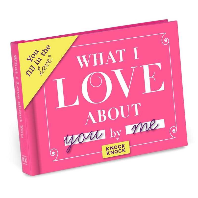 

Knock 1 What I about You Book Fill in the Love Fill-in-the-Blank Gift Journal, 4.5 x 3.25-Inche