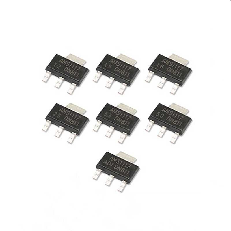 AMS1117 SOT223 10PCS AMS1117-3.3V AMS1117-5.0V AMS1117-ADJ AMS1117-1.2V AMS1117-1.5V AMS1117-1.