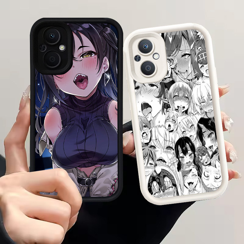 Casing untuk OPPO Reno 8 7Z 8Z 7 Lite 5G Silikon Case H-19 Ahegao Anime