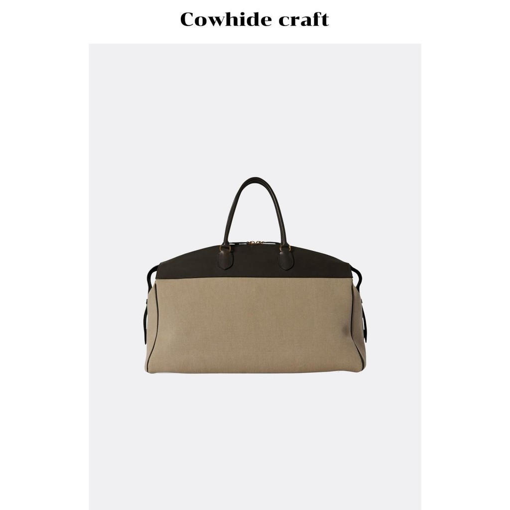 Prancis Volkswagen Boston Bowling splicing kanvas tote perjalanan besar kapasitas santai bahu tas