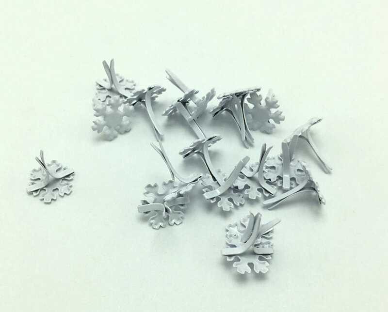 

ABOOFAN 100 A.B.C.D.E. piece snowflake bracket fork pin paper fastener DIY art craft accessorie