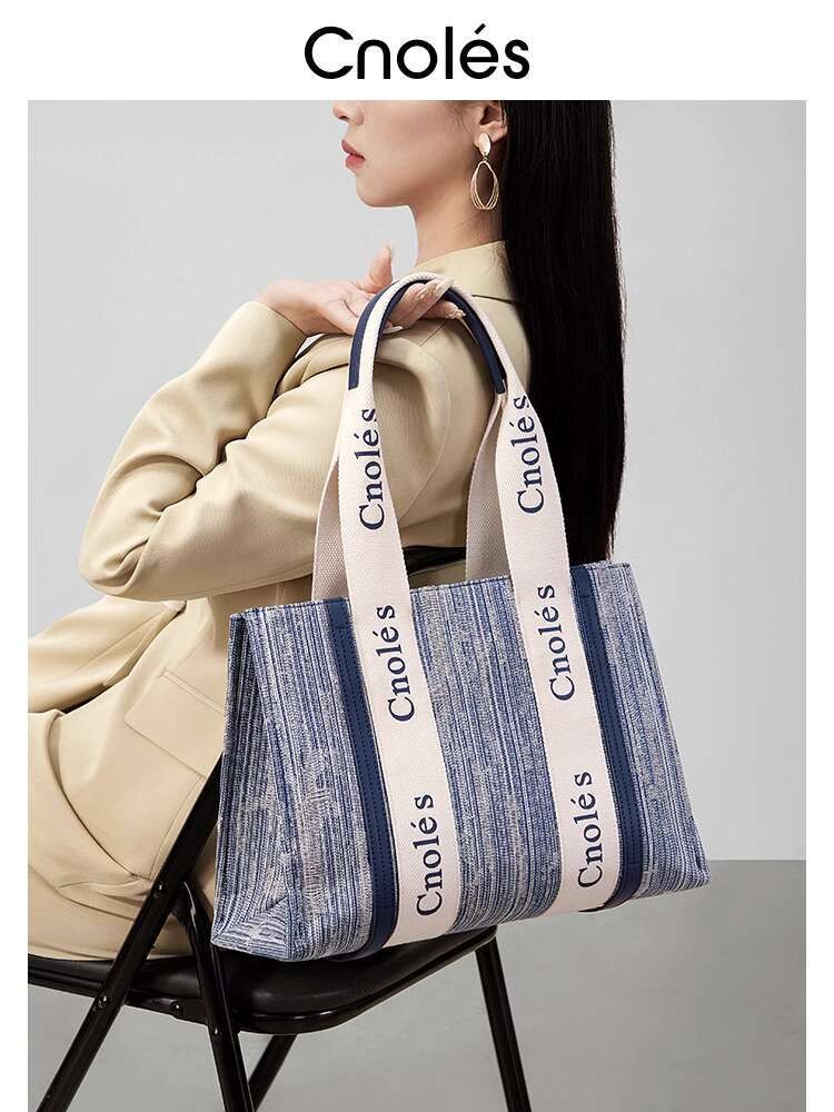 Cnoles Classic Tote Capacity Large High Quality Texture Handheld Shoulder Fashion Women's Bag