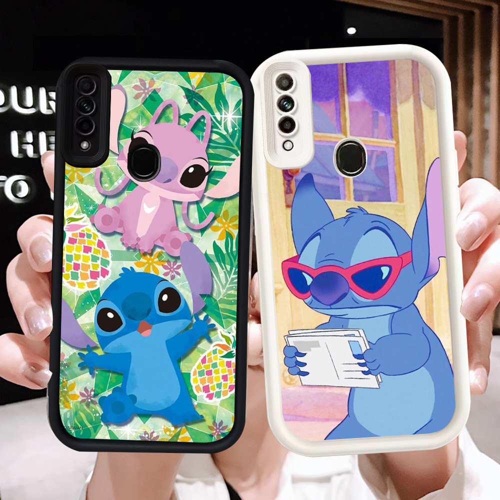 Z-53 Lilo Stitch Putih Hitam Casing untuk OPPO A31 Reno 3 A91 F15 2020 Case