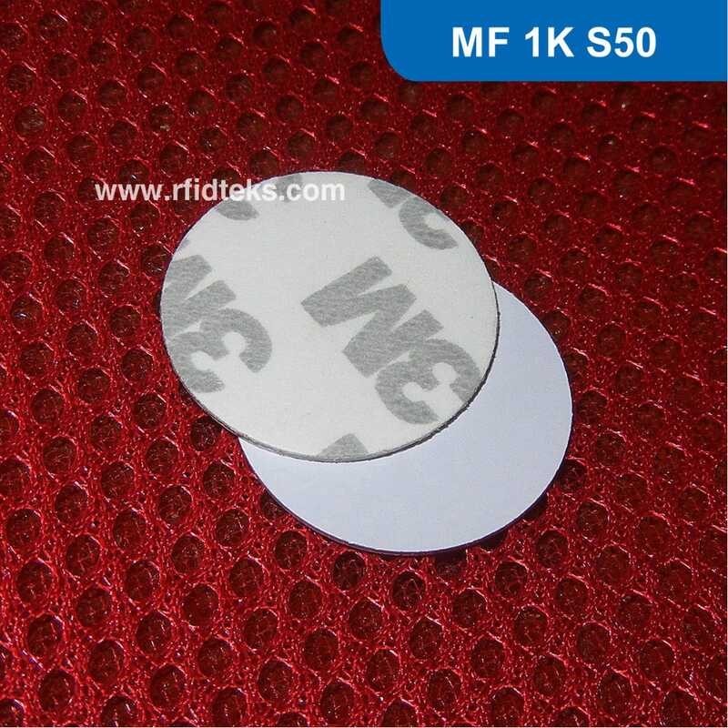 

Dia 20mm Tag Token 3M Sticker rfid coin tag, disc RFID PVC tag 13.56MHz dengan M1 S50 Chip