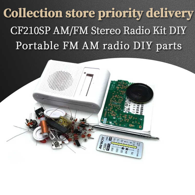 Stereo CF210SP AM/FM Radio Electronic Assemble Set Kit Portable FM AM radio DIY bagian untuk Pe