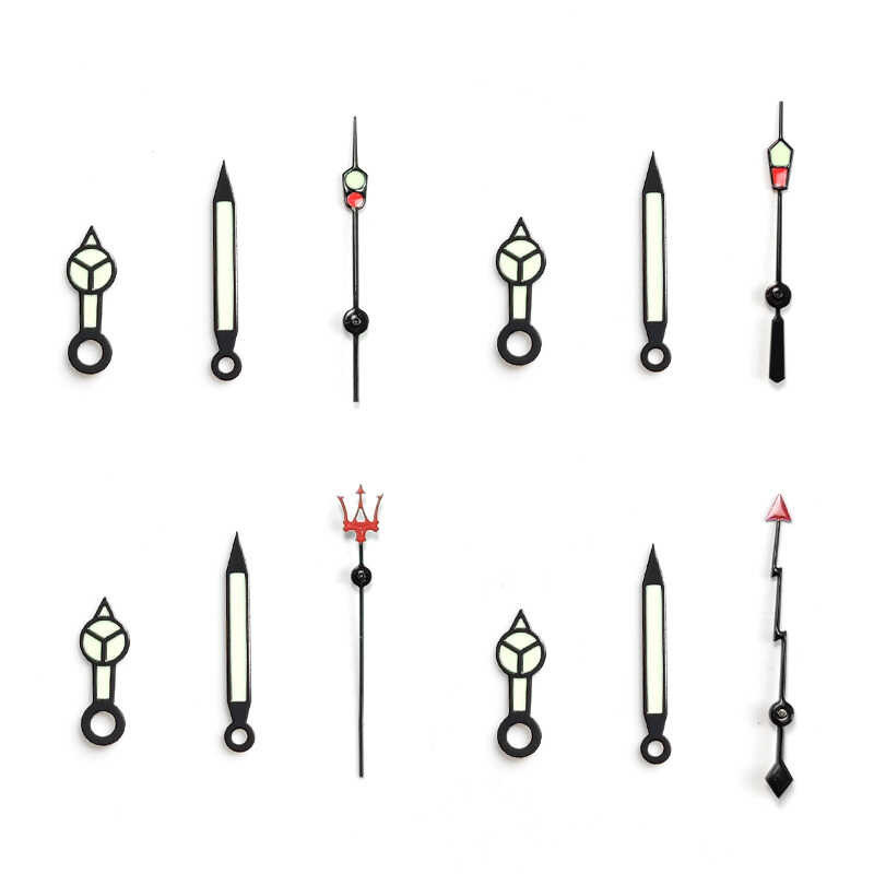 Bright Three Hands, Green Pins Suitable for Skx007/009 And Nh35 Seiko 5 Srpd Seriesmovement, Wa