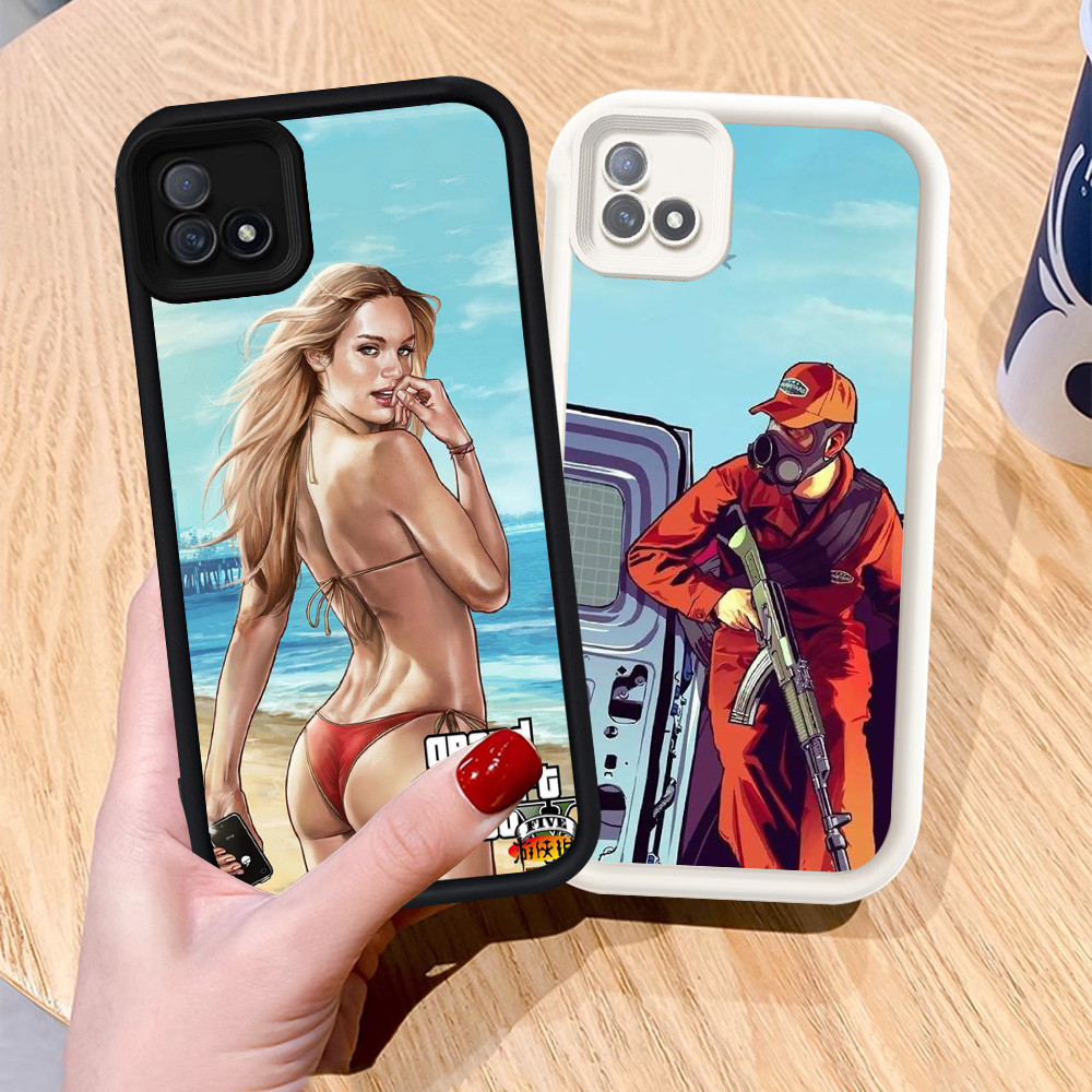 Casing untuk Realme C11 2021 C20 C20A Silikon Case H-32 GTA 5 Game