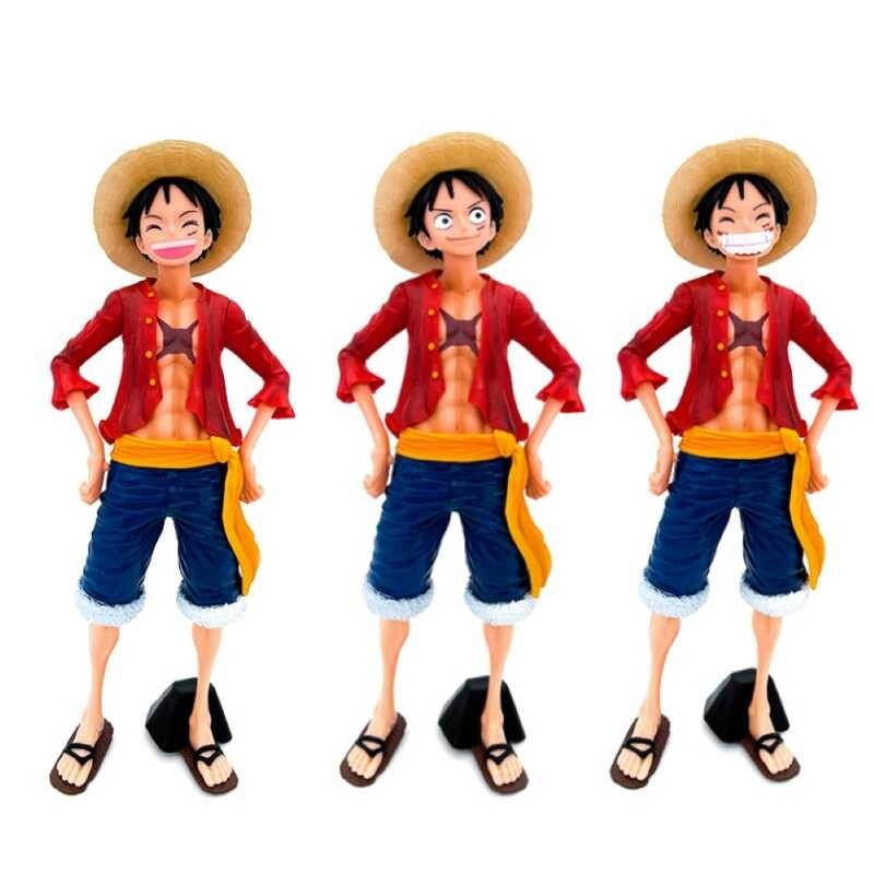 ￥ One Piece Pirate King Luffy Anime Toy Figure GK Garage Kits Action Resin Character Model Decora