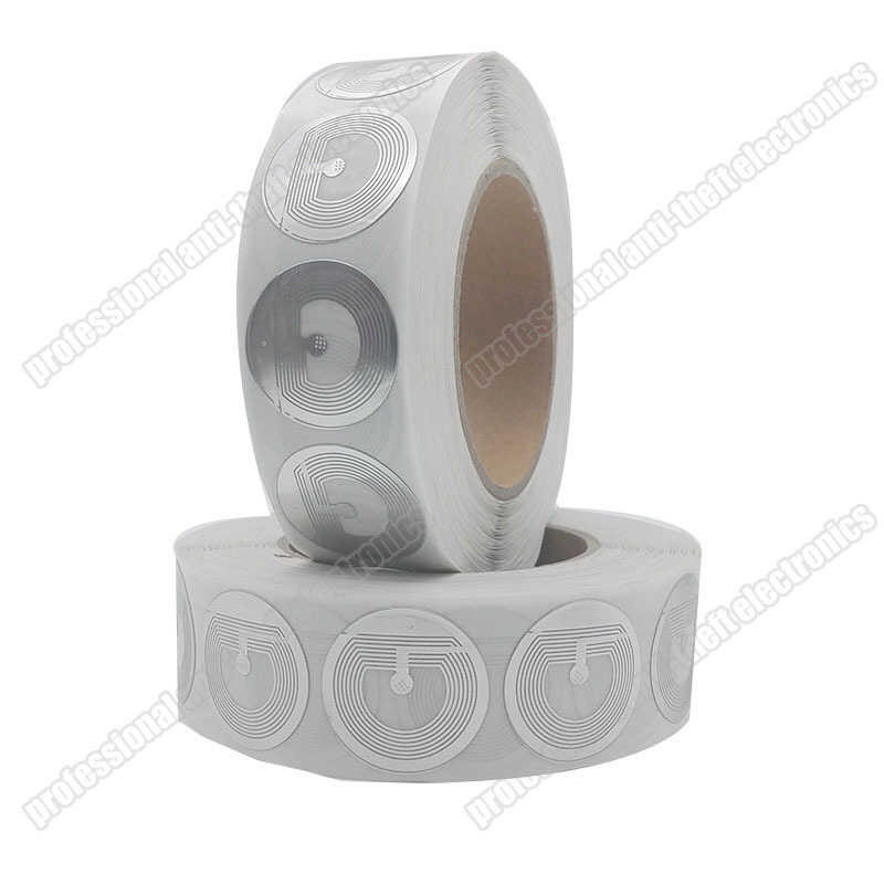 

bulat EAS 8.2mhz rf soft label diameter R33mm pengiriman bebas 20000pcs transparan