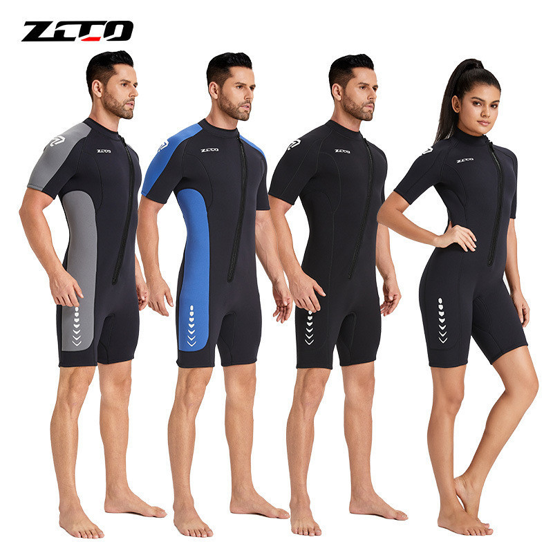 Menyelam wetsuit  Pakaian menyelam baru ZCCO 3 mm, celana lengan pendek pria wanita, menyelam, panas