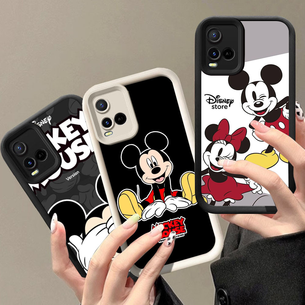 BQ-66 Mickey Mouse Silicone Casing untuk VIVO Y21 Y21e Y21s Y33s Y21t