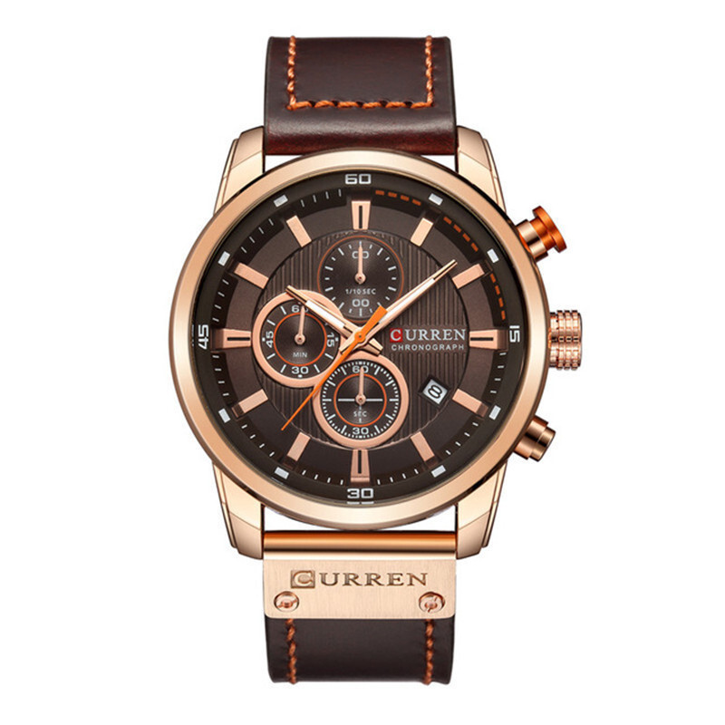 Curren Carryon 8291 Men's Belt Calendar Business Six Pin Small Dial Multifunctional Waterproof Watch