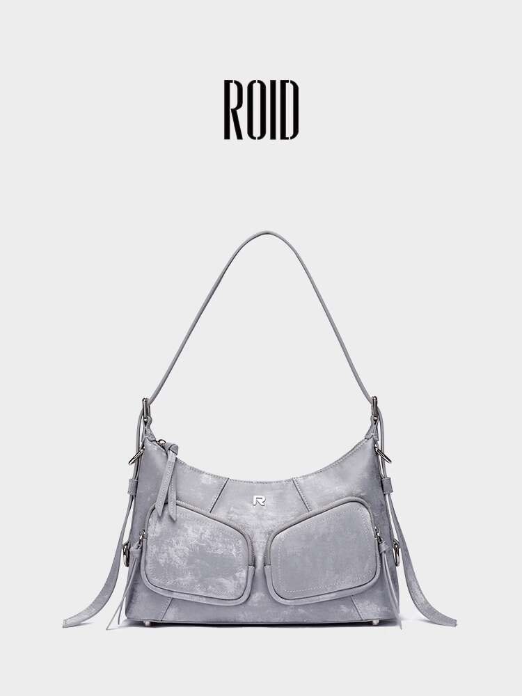 ROID desainer miniatur kulit asli 2024 gugur musim dingin premium ringan mewah perjalanan tas bahu