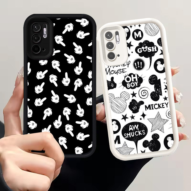 Casing untuk Xiaomi Redmi Note 10T 10 10S Pro 5G Silikon Case H-24 Mickey Mouse