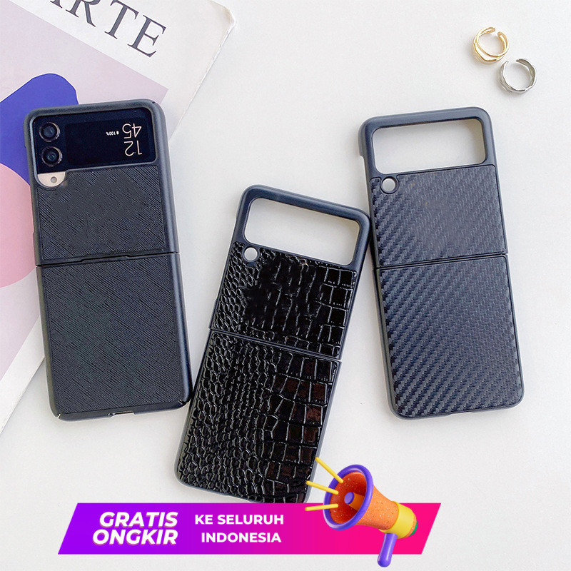 Case HP  Tersesuai untuk Samsung ZFLIP4/2/3 dengan layar yang dapat dilipat atas dan bawah, kasus te