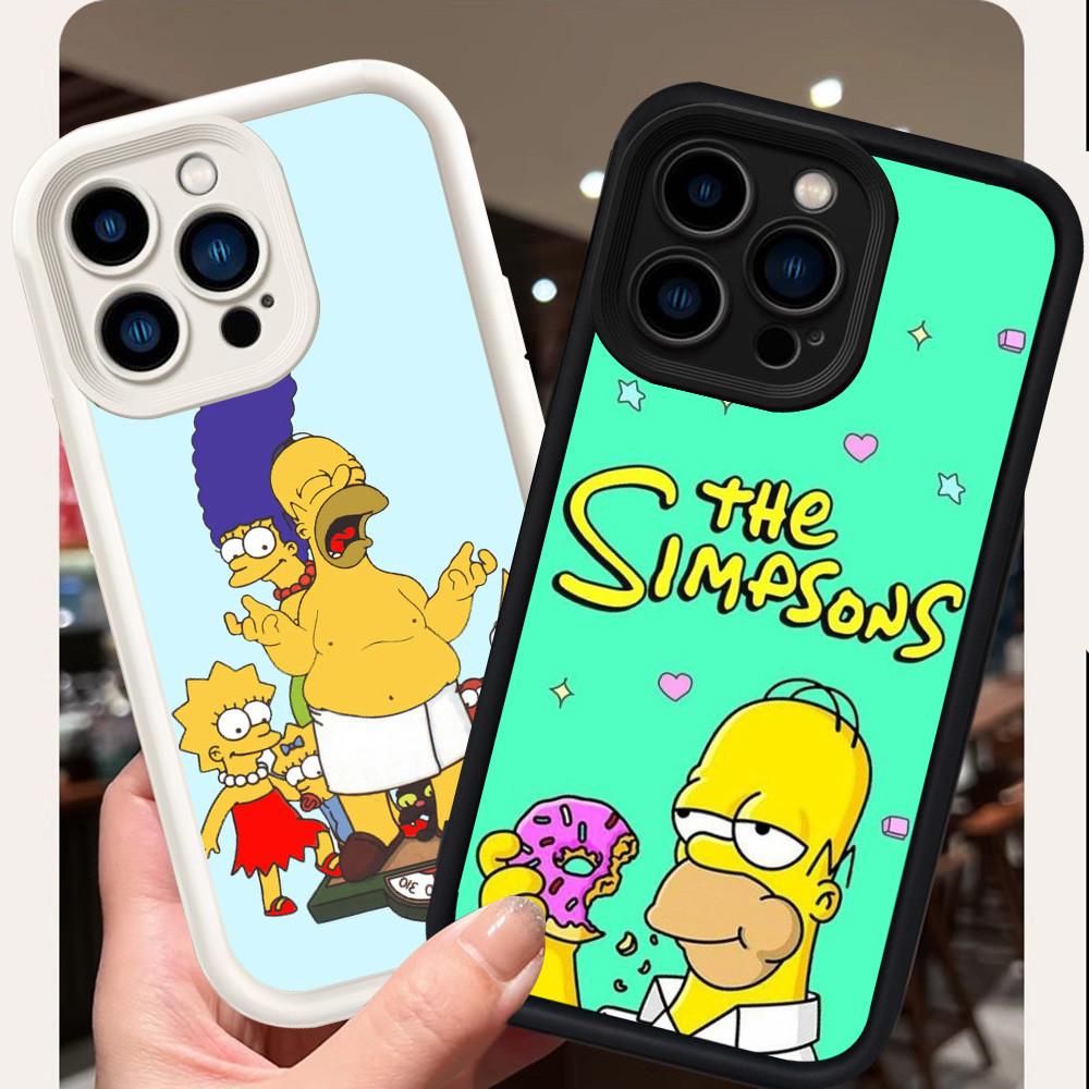 Casing untuk iPhone 7 14 Pro Max Plus Silikon Case H-96 Bart Simpson