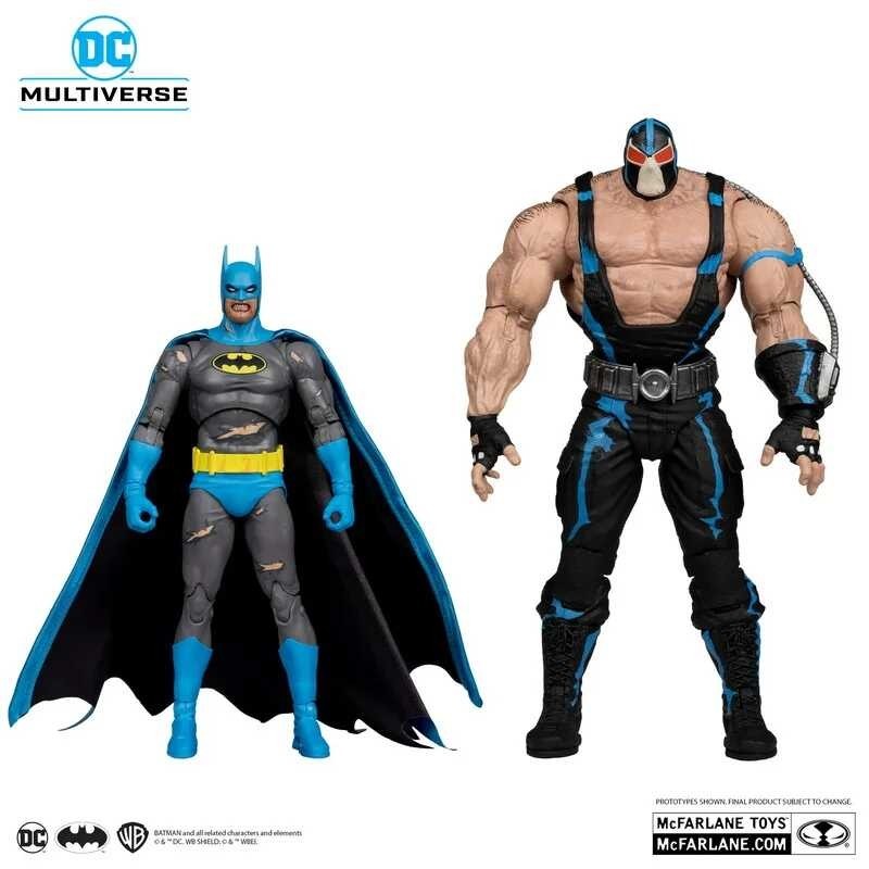 ￥ Original Mcfarlane Toys Bane Batman: Knightfall Batman Action 7 Inch Anime Figure Model Dolls K